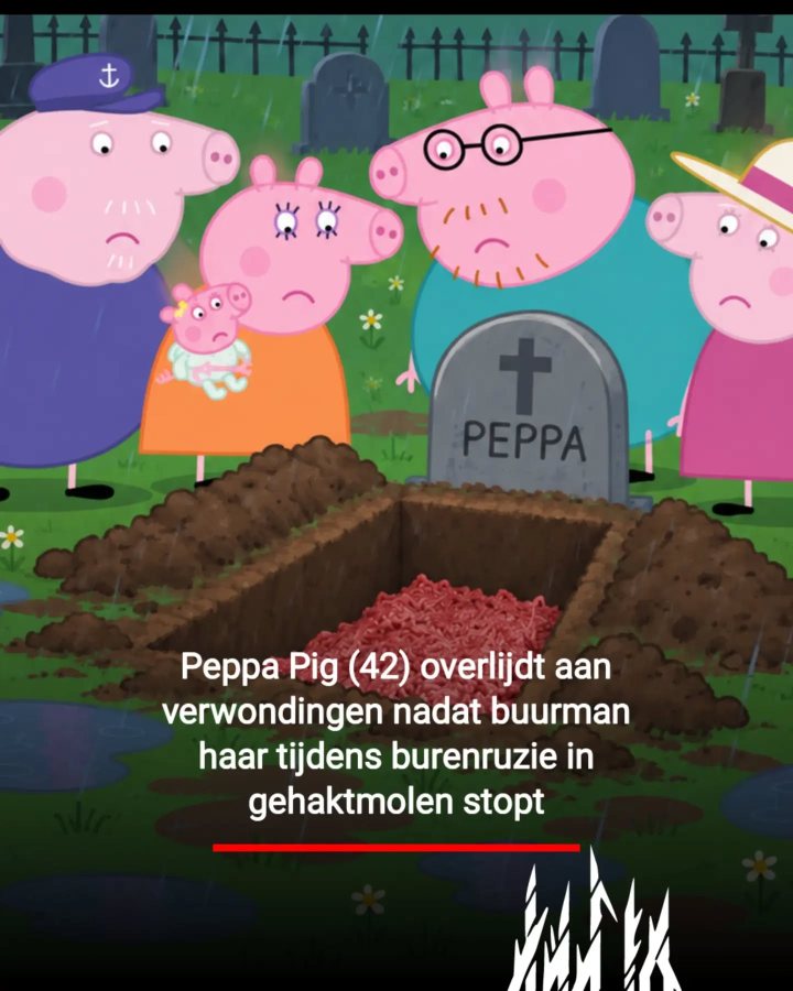 Naar aanleiding van het overlijden van Peppa Pig heeft vechtcorecomponist BOSGEVECHT bij wijze van eerbetoon h…