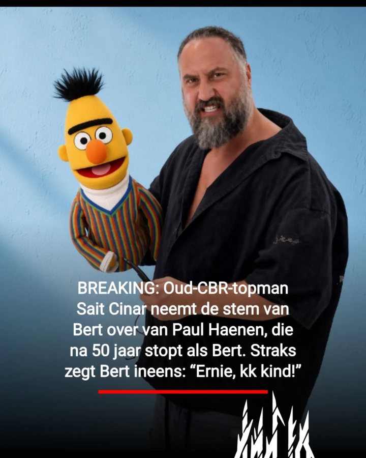 Sait Cinar, de nieuwe stem van Bert, gaat tevens samen met Ernie alle antwoorden van de CBR-examens aan kijker…