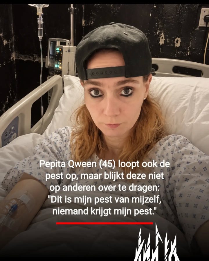 Ze ligt momenteel in haar eigen ziekenhuis aan haar eigen infuus. Haar hond Zizar, eveneens van haarzelf, schi…